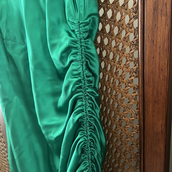 Cinq a Sept Tallulah Jade Green Silk Mini Dress Size 6 Reg. $395 - Picture 5 of 12